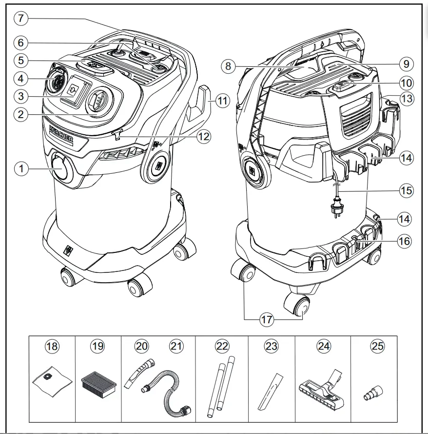 KARCHER WD 5 P Wet or Dry Vacuum Cleaner - packaging