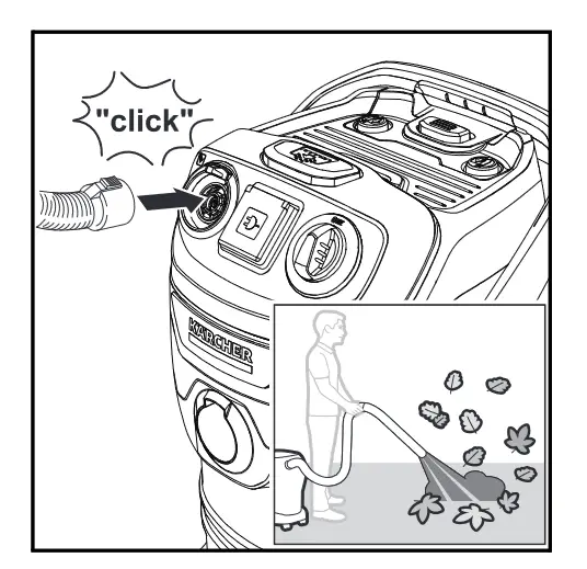 KARCHER WD 5 P Wet or Dry Vacuum Cleaner - switched off