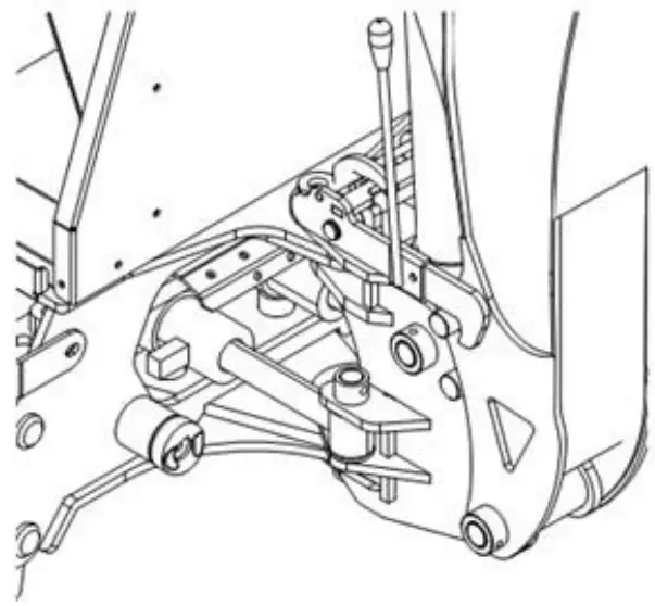 AIEMERY BK145 Backhoe - Swing Lock