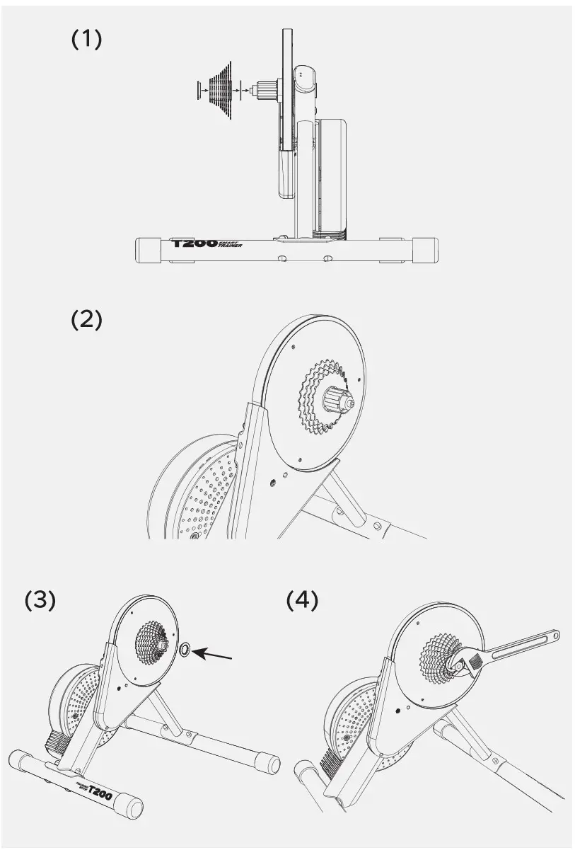 Magene T200 Smart Trainer - Installing Cassette