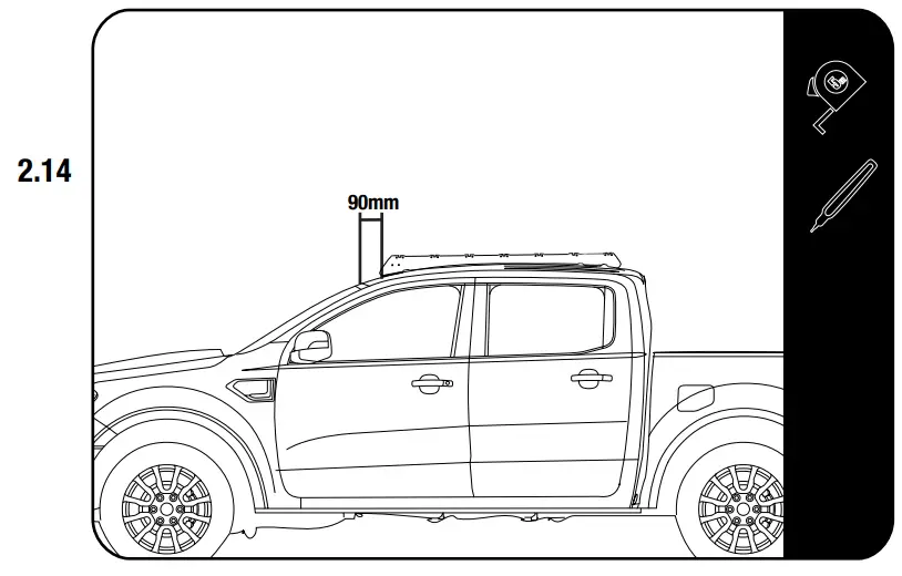 FRONT RUNNER KSFR002 Ford Ranger T6 Slimsport Roof Rack Kit  - SECURE 4