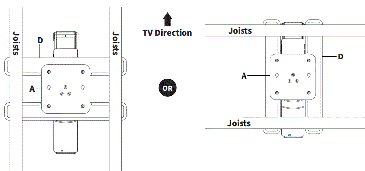 V I V O-MOUNT-E-FD70S-Black-Electric-Flip-Down-Swivel-Ceiling-TV-Mount-fig-6