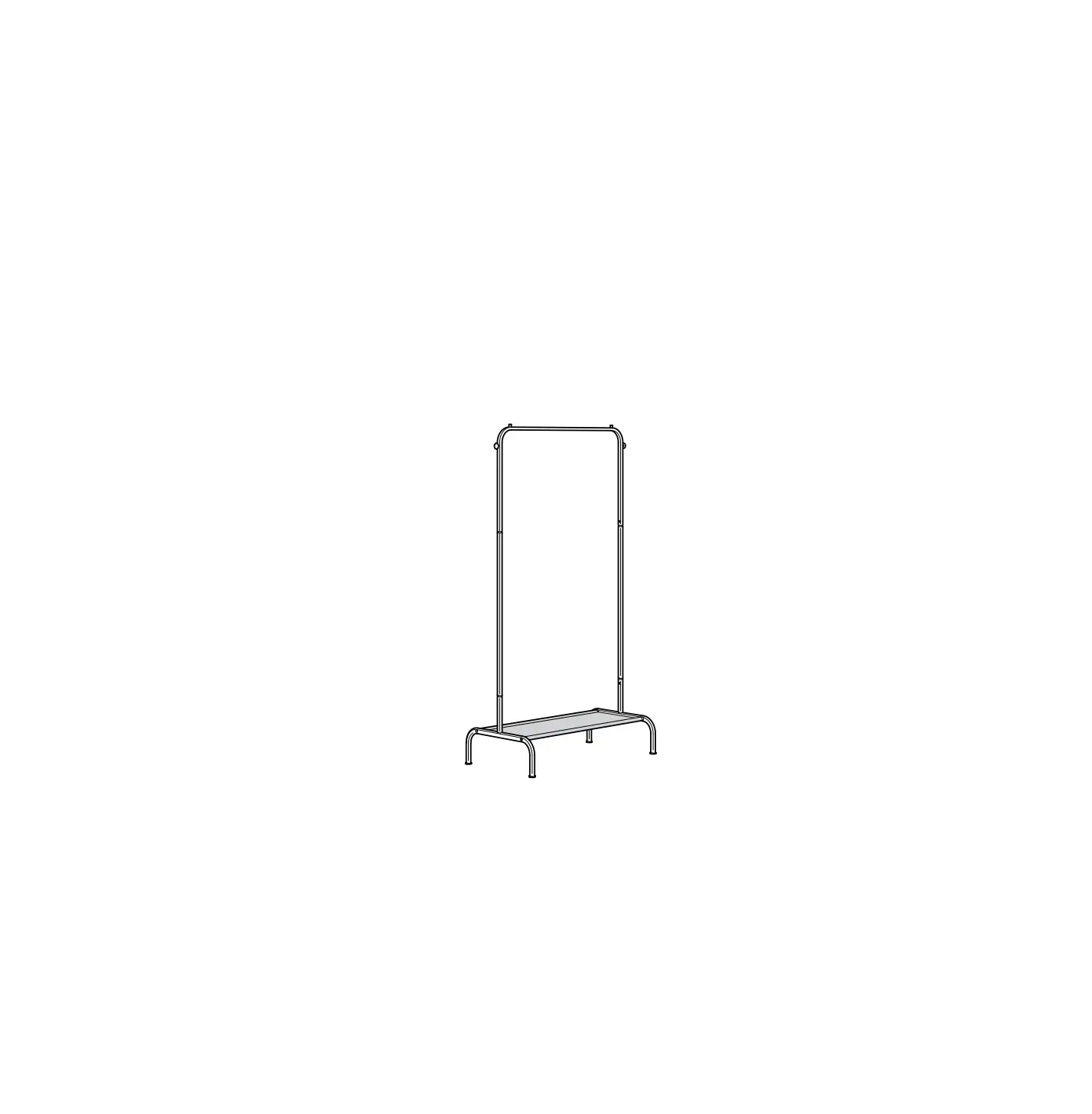 Ikea Aa-2365097-1 Bruksvara Clothes Rack Instructions