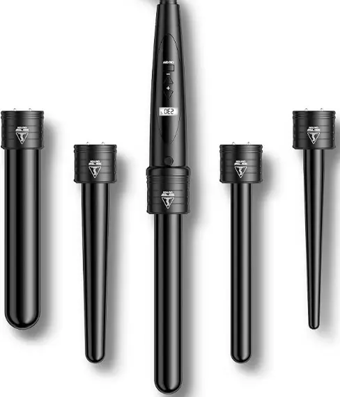 ELEHOT STORE ET-W301 Curling Iron 5 in 1 Corrugator Modeler Multifunction LCD Screen