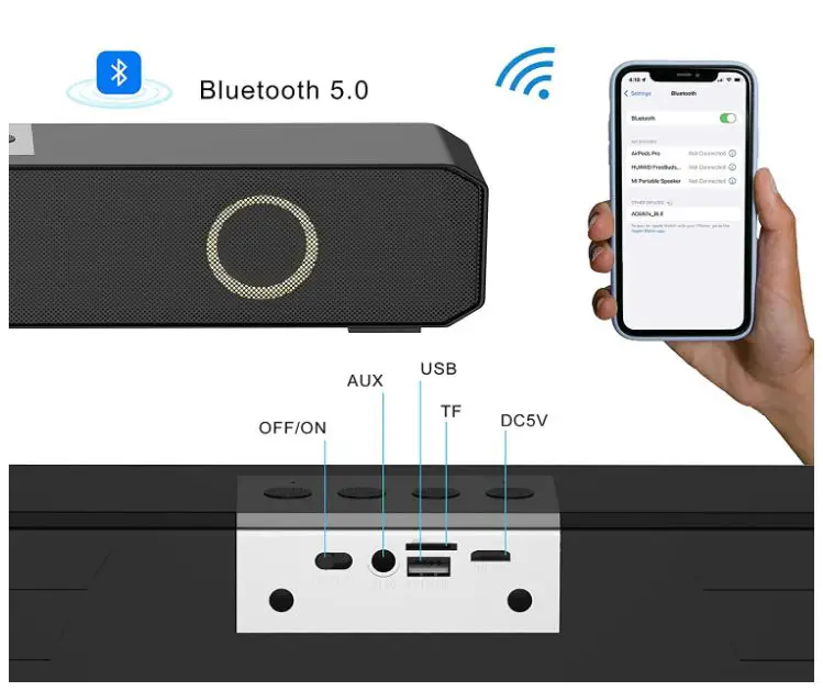 PHXCHAM XD200 Portable Bluetooth Speaker-fig-1
