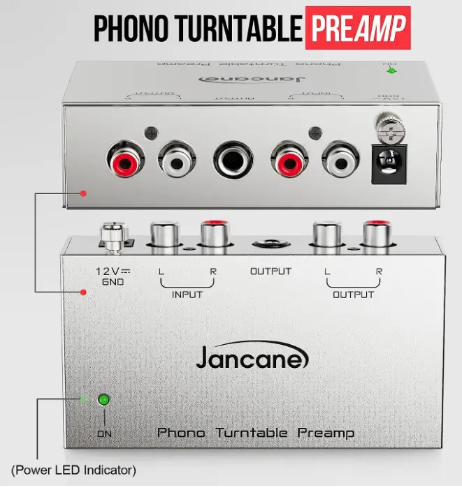 Jancane AU221 Phono Turntable Preamp-fig-1