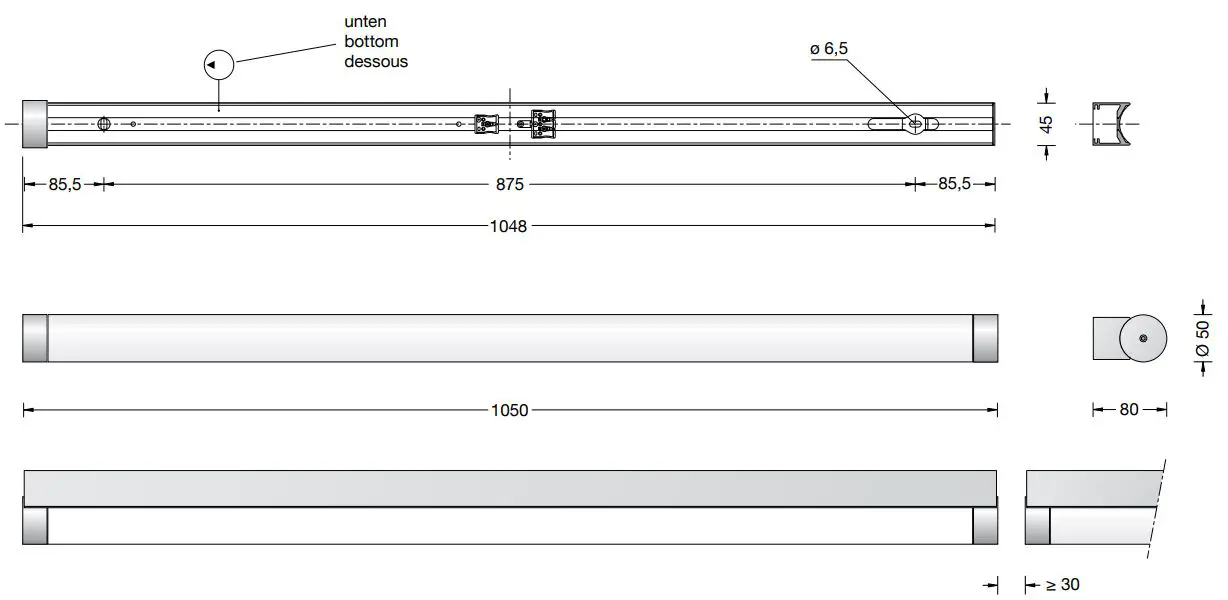 BEGA-50-142-Linear-Ceiling-and-Wall-Luminaire-fig-1