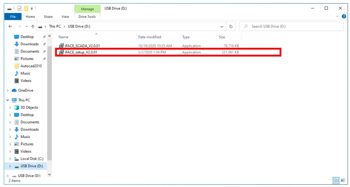 Installation of iFace-Designer®