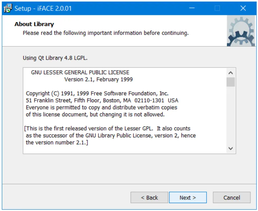 Installation of iFace-Designer®