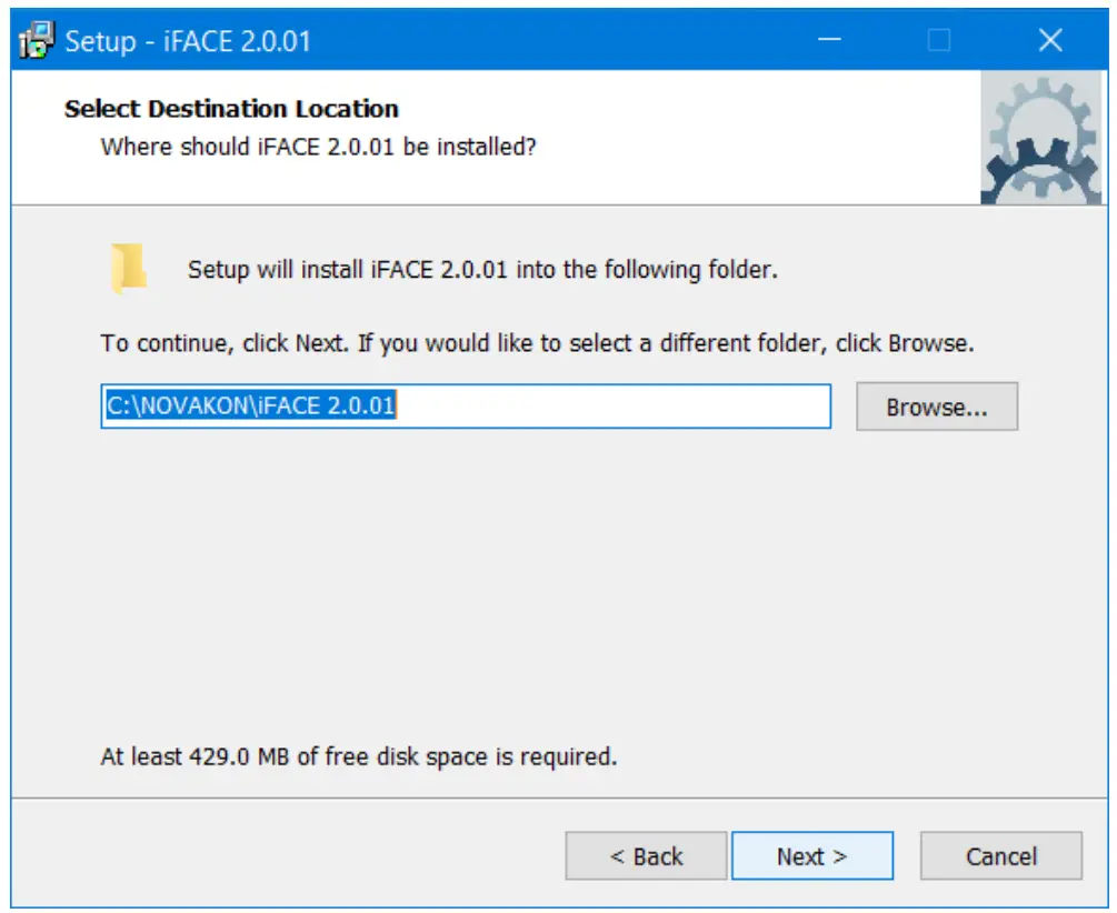 Installation of iFace-Designer®