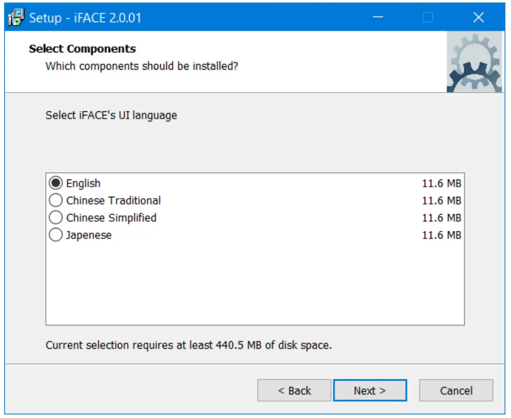 Installation of iFace-Designer®