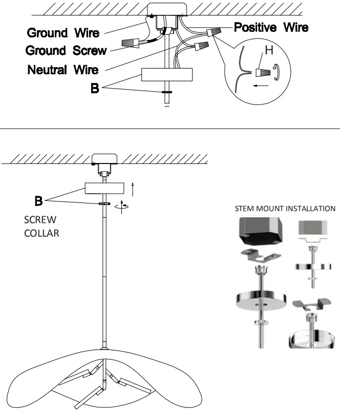 ET2 E24968 Carmen 32 Inch LED Pendant - PARTS 3