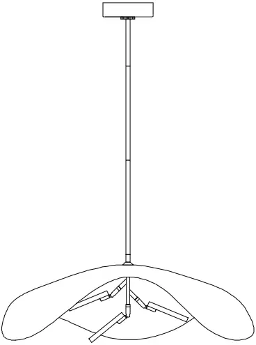 ET2 E24968 Carmen 32 Inch LED Pendant