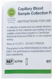 CNS SCP09 Capillary Blood Sample Collection Pack 08