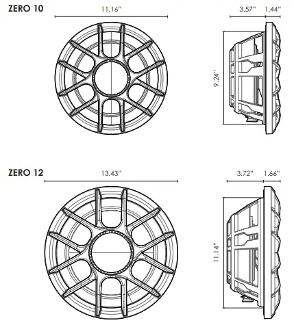 Wet-Sounds-ZERO-10-ZERO-Series-Sealed-Enclosure-Subwoofer-FIG-1