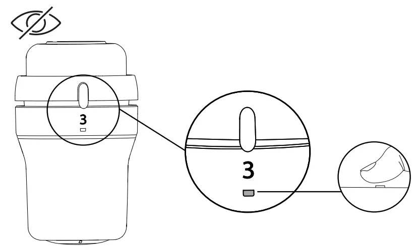 Danfoss 015G3392 Redia RA click Thermostatic Sensors - Blind mark