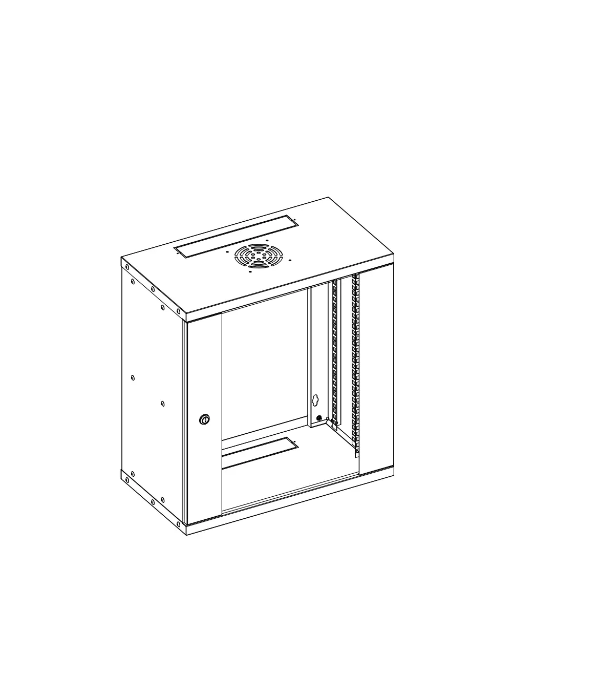 Avsl 953582uk Shallow Rack Wall Cabinet Instruction Manual