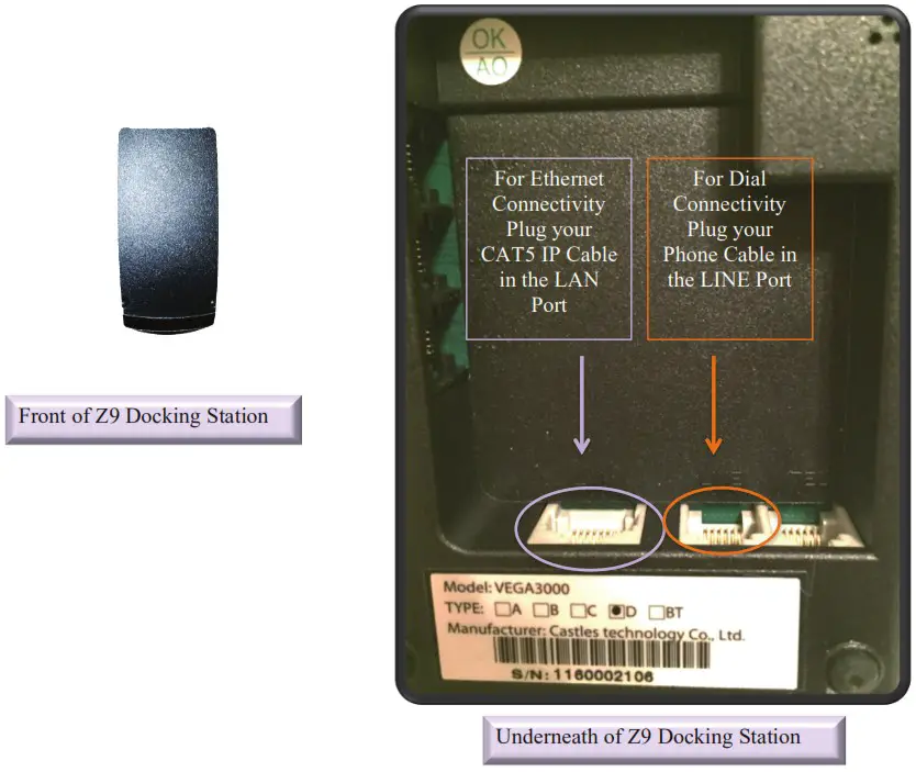 DejaVoo Z11 Bluetooth WiFi Terminal - DOCKING STATION