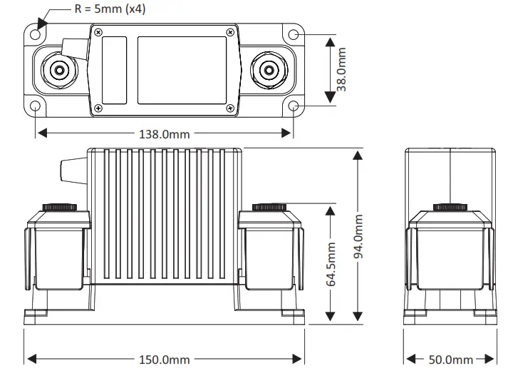 tbs electronics 48V 350A Remote Battery Switch - Main cable 3