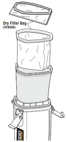 RIDGID HDB6000 NXT Backpack Vacuum Cleaner - FILTER MAINTENANCE 1