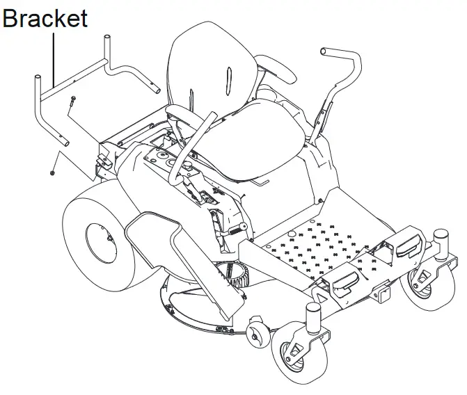 greenworks RLV42M Grass Bagger - assembly 3