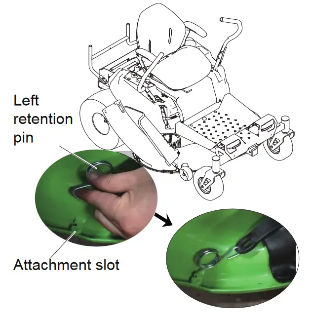 greenworks RLV42M Grass Bagger - assembly 5