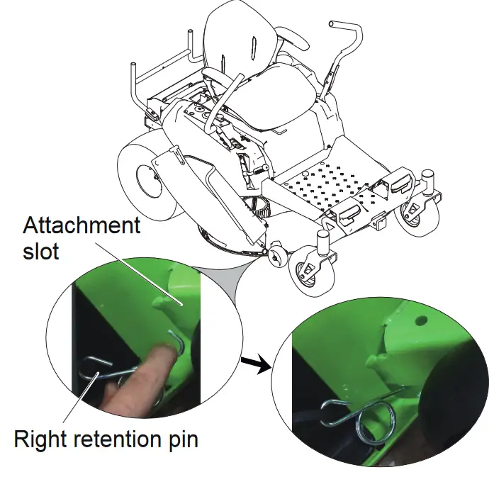 greenworks RLV42M Grass Bagger - assembly 6