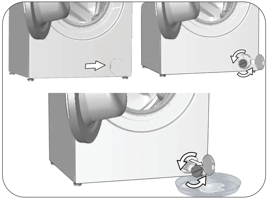 Euromaid EFL900WPRO Washing Machine - water drain hose