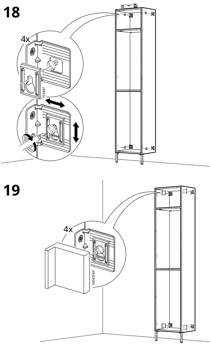 IKEA NYSJÖN High Cabinet White 11 - Assembly 10