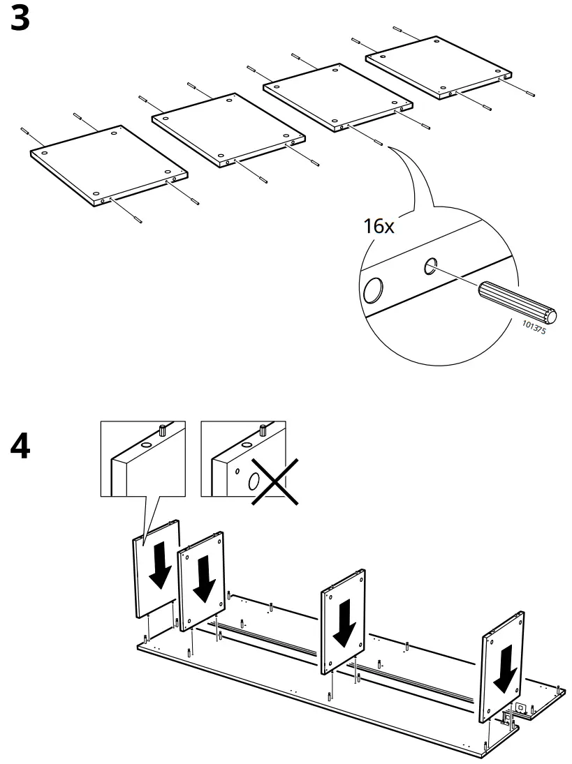 IKEA NYSJÖN High Cabinet White 11 - Assembly 2