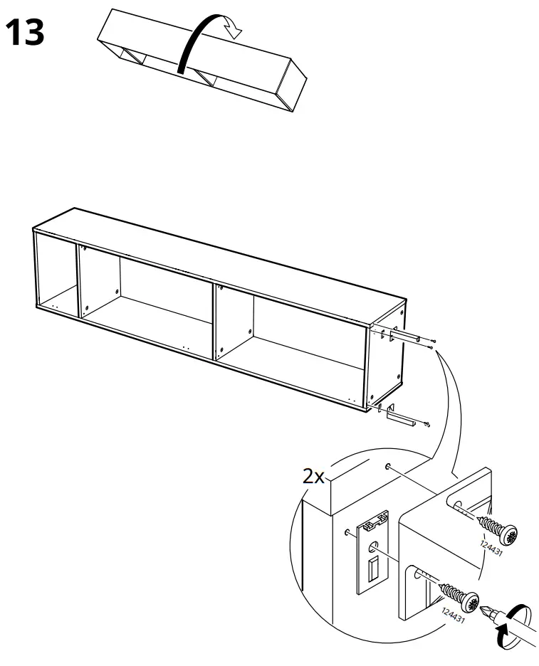 IKEA NYSJÖN High Cabinet White 11 - Assembly 7