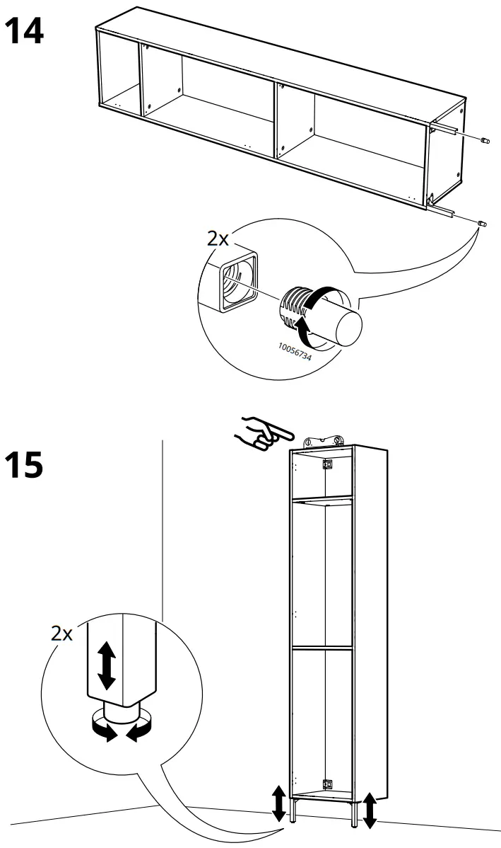 IKEA NYSJÖN High Cabinet White 11 - Assembly 8