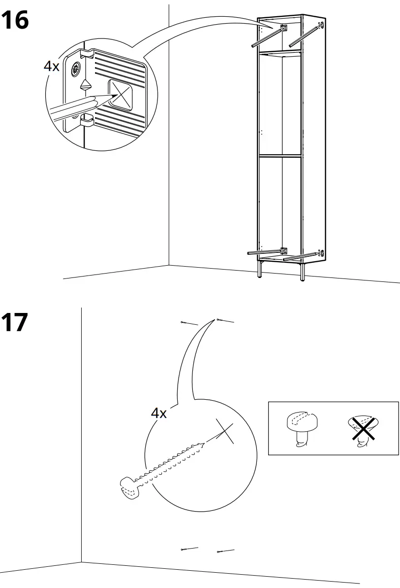 IKEA NYSJÖN High Cabinet White 11 - Assembly 9