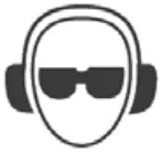 TEXAS EQUIPMENT GT1200 Battery Powered Grass Trimmer - symbols