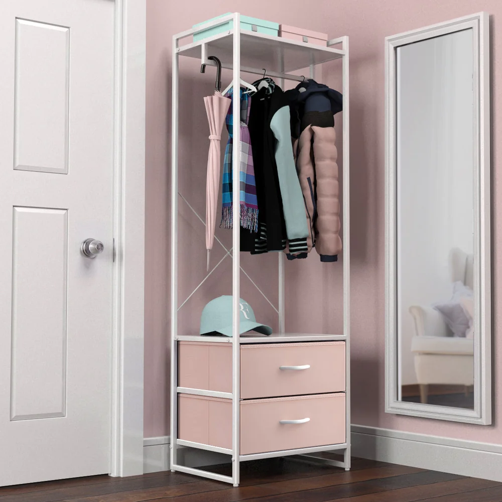 Sorbus Drw-cr-pi Pink Steel Clothes Rack Instruction Manual Sorbus Drw-cr-pi Pink Steel Clothes Rack Instruction Manual