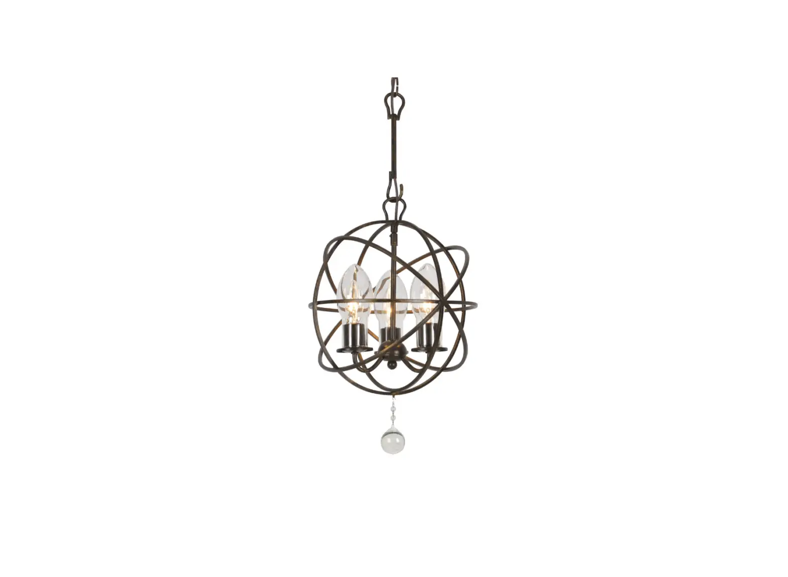 Crystorama Sol-9325-eb Solaris Three Light Outdoor Chandelier Instruction Manual