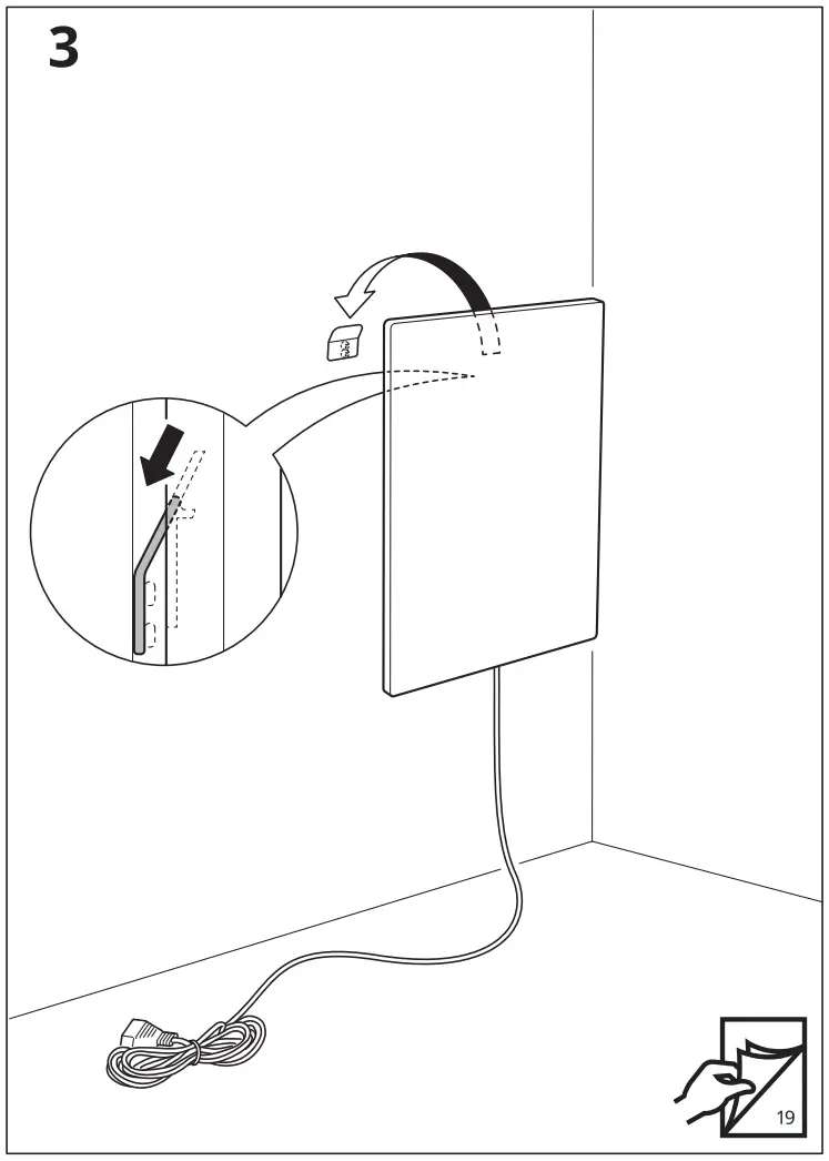 IKEA 204.873.16 SYMFONISK Picture Frame with WiFi Speaker - Assembly 11