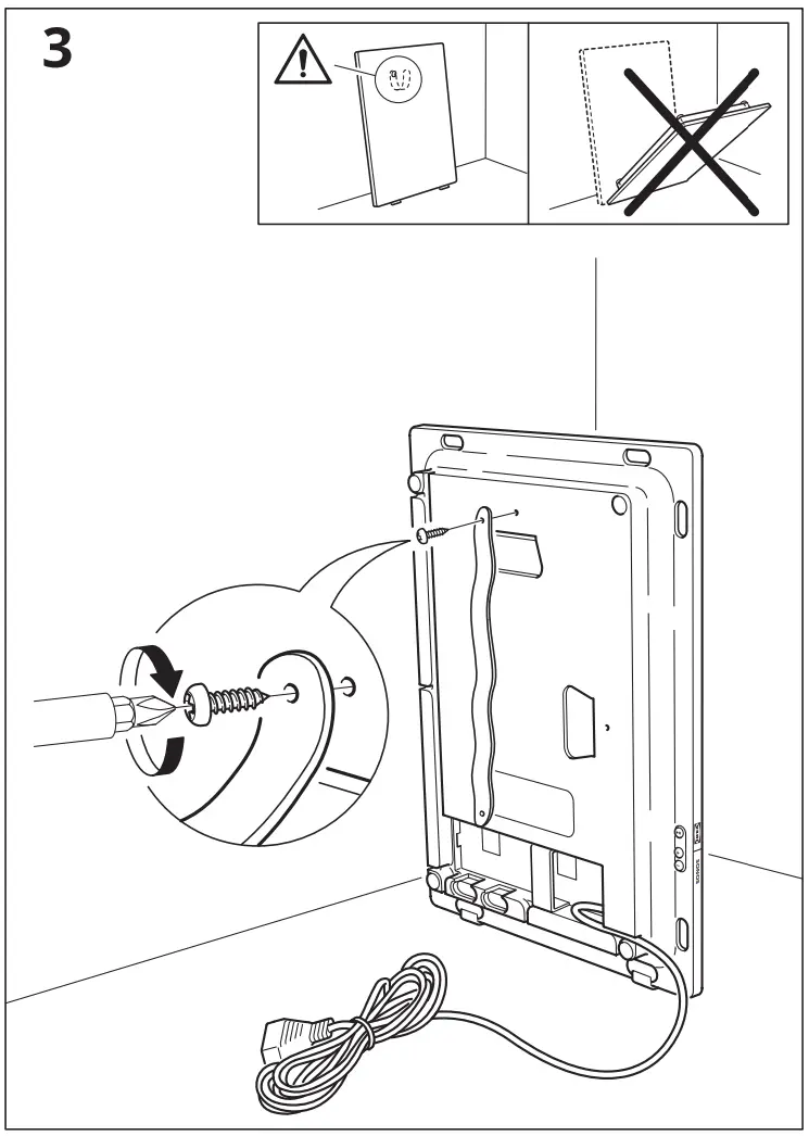 IKEA 204.873.16 SYMFONISK Picture Frame with WiFi Speaker - Assembly 5