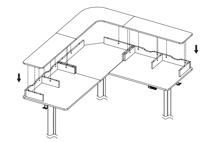 V I V O-DESK-E3CVB-C-D-N-W-Two-Tier-63-x-55-Corner-Electric-Desk-FIG-22