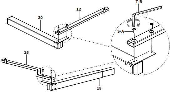 V I V O-DESK-E3CVB-C-D-N-W-Two-Tier-63-x-55-Corner-Electric-Desk-FIG-3