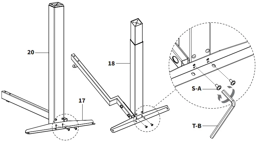 V I V O-DESK-E3CVB-C-D-N-W-Two-Tier-63-x-55-Corner-Electric-Desk-FIG-6