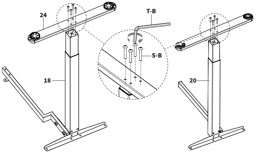 V I V O-DESK-E3CVB-C-D-N-W-Two-Tier-63-x-55-Corner-Electric-Desk-FIG-7