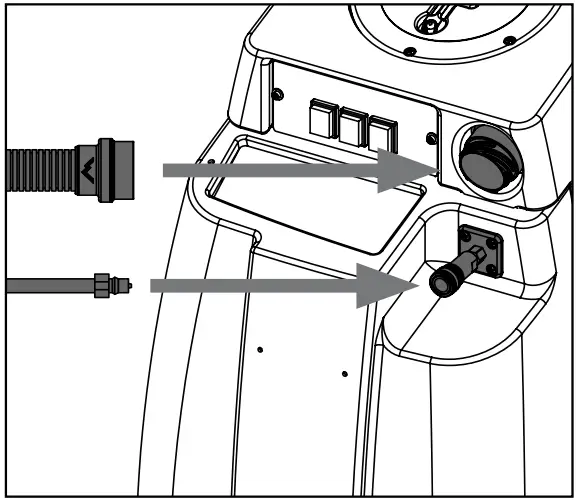 Mytee 2002CS, 2005CS, 2008CS Contractors Special Carpet Cleaning Package - Connecting the Hoses