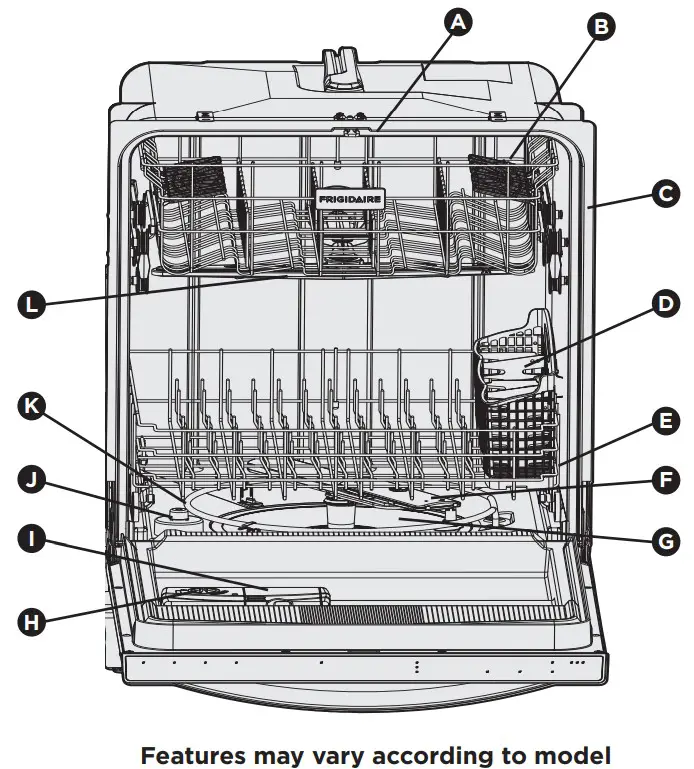 FRIGIDAIRE A23587501 24-Inch Built-In Dishwasher - fig 1