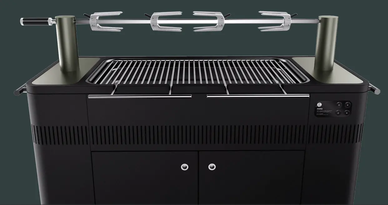 everdure HBCE3BUS Hub II Freestanding Charcoal Grill 2