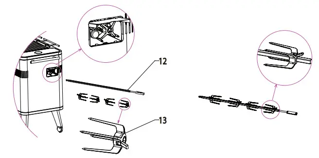 everdure HBCE3BUS Hub II Freestanding Charcoal Grill - STEP 07