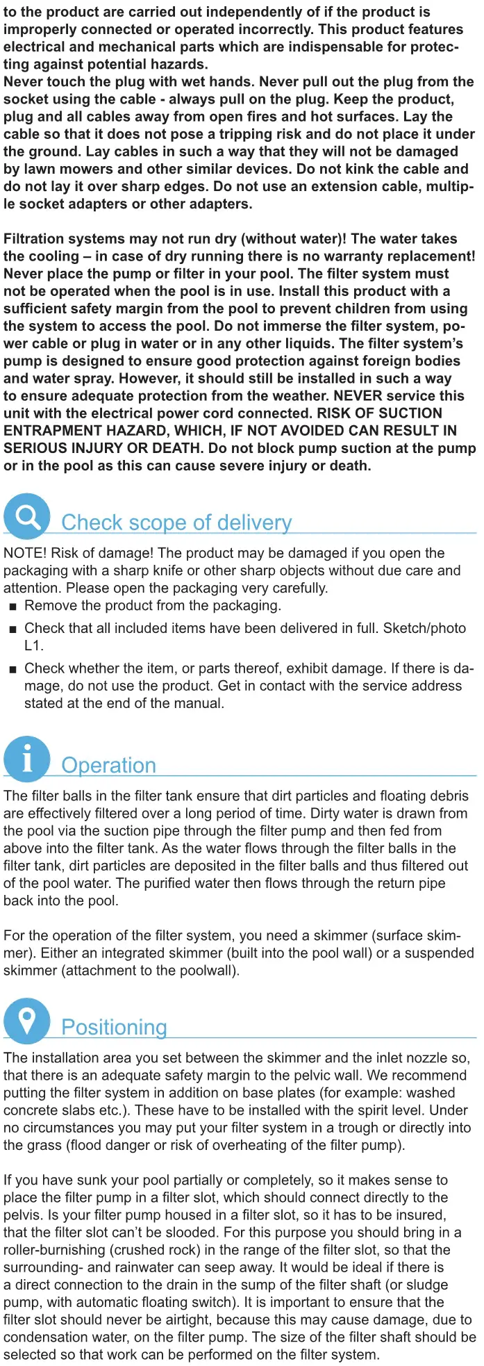 Interline Speed Clean 4000 Miganeo Filter Balls Instruction Manual 2