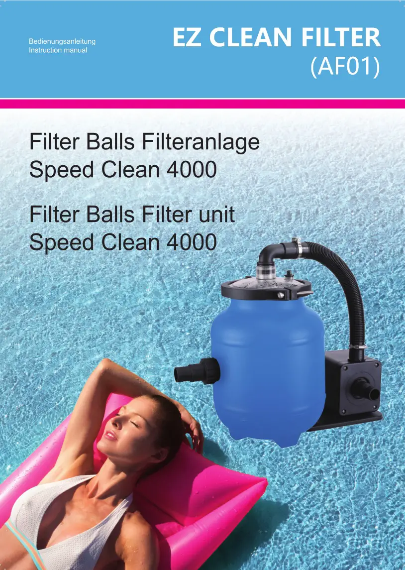 Interline Speed Clean 4000 Miganeo Filter Balls Instruction Manual