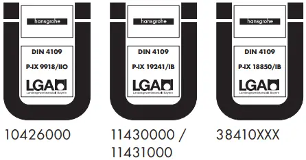 hansgrohe AXOR 34410000, 34411000 Bath Filters-FIG4