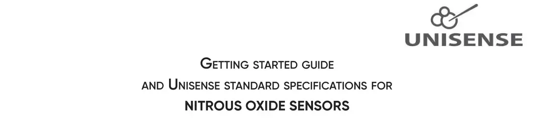 UNISENSE Nitrous Oxide Sensors User Guide